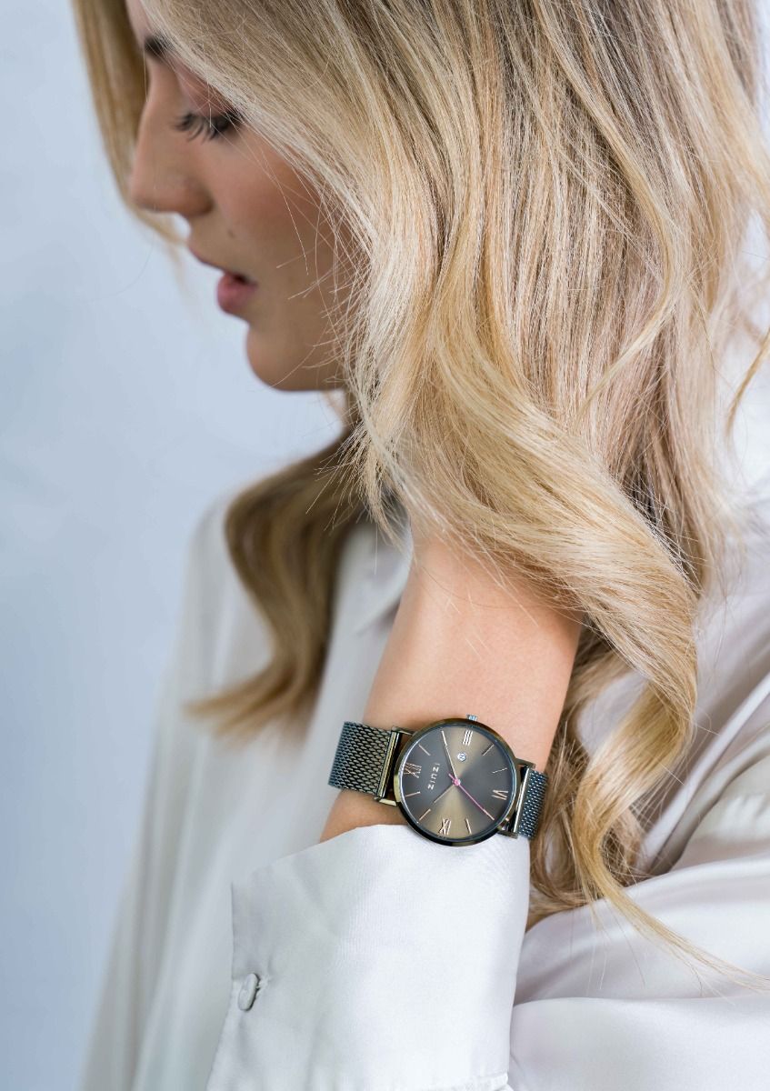 ZINZI Horloge 34mm groen - ZIW544M