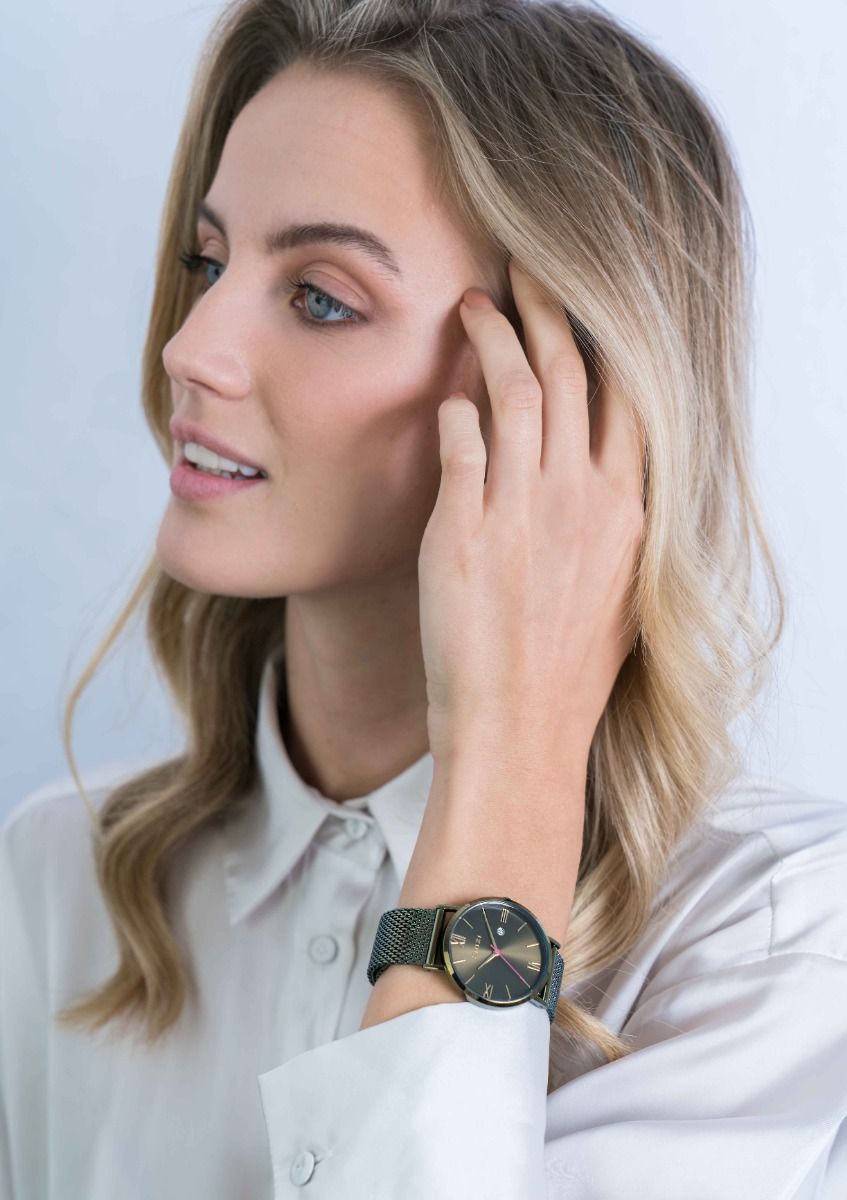 ZINZI Horloge 34mm groen - ZIW544M