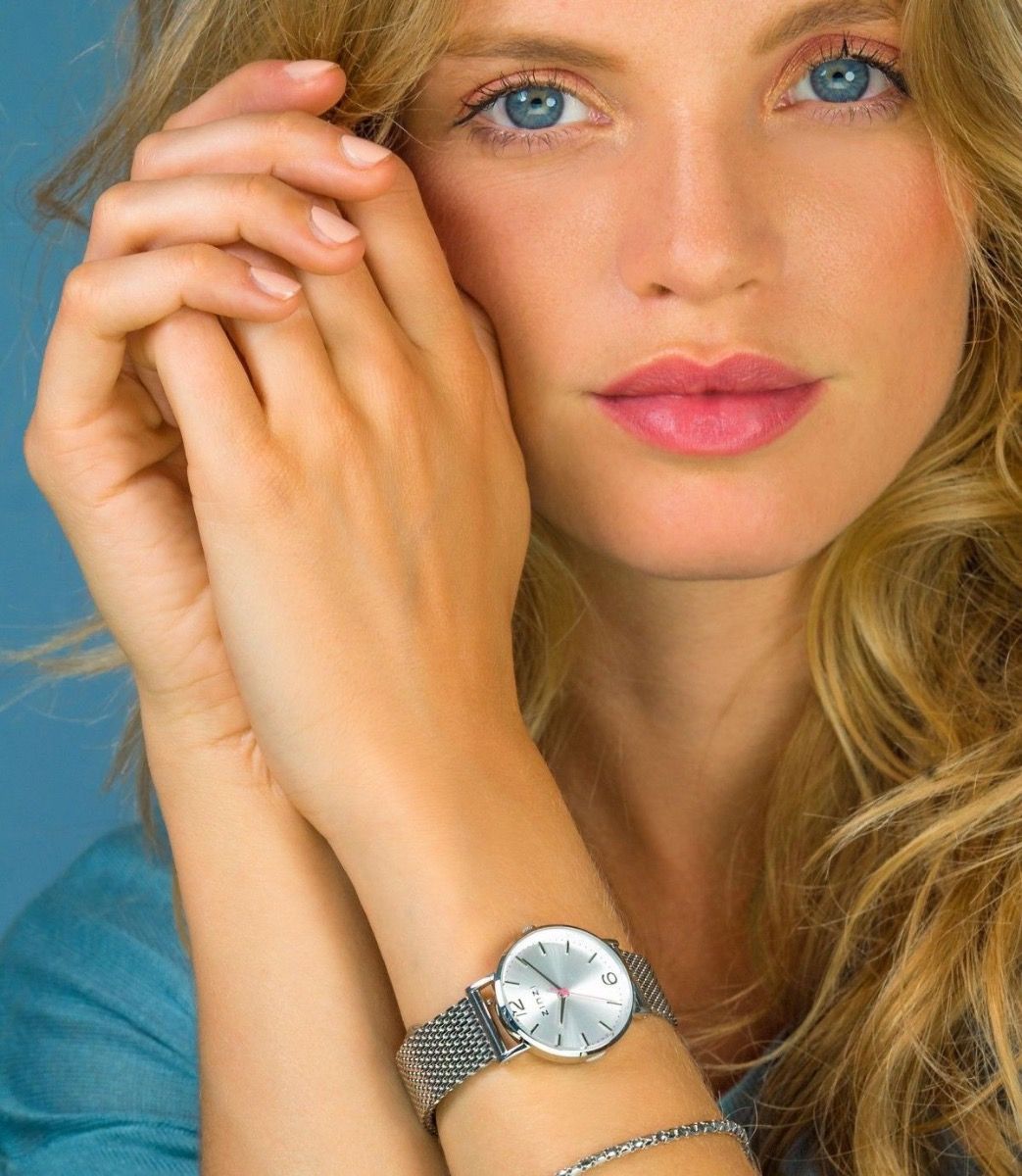 ZINZI Horloge 28mm zilverkleurig - ZIW602M