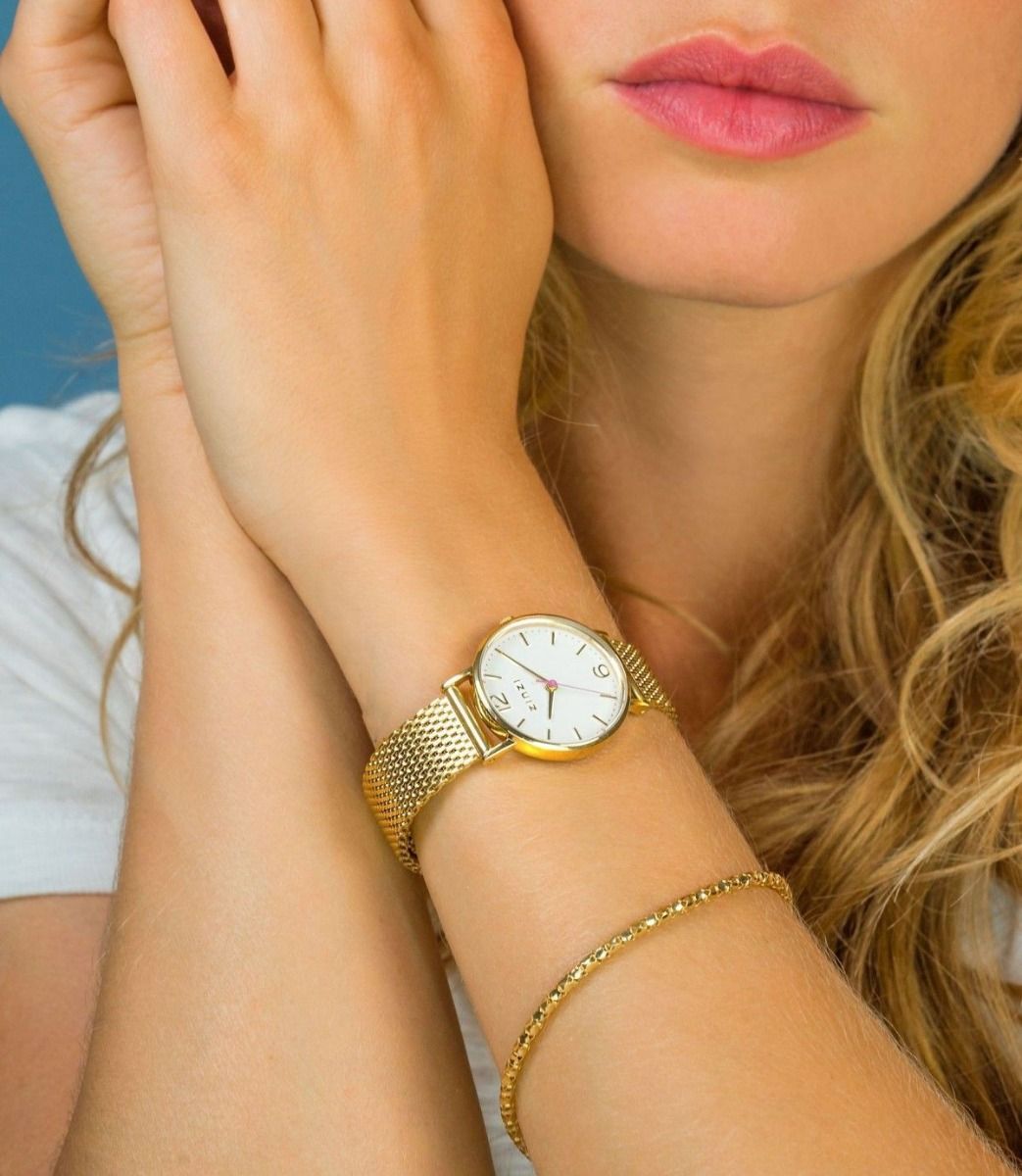 ZINZI Horloge 28mm wit - ZIW607M