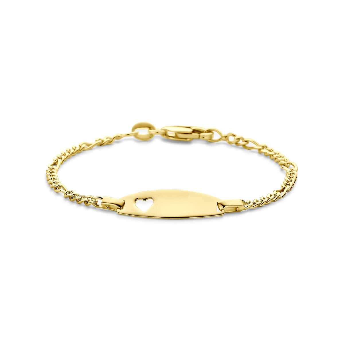14K Geelgouden graveerarmband hartje 11 - 13 cm 4034887 - PansiteNederland.nl