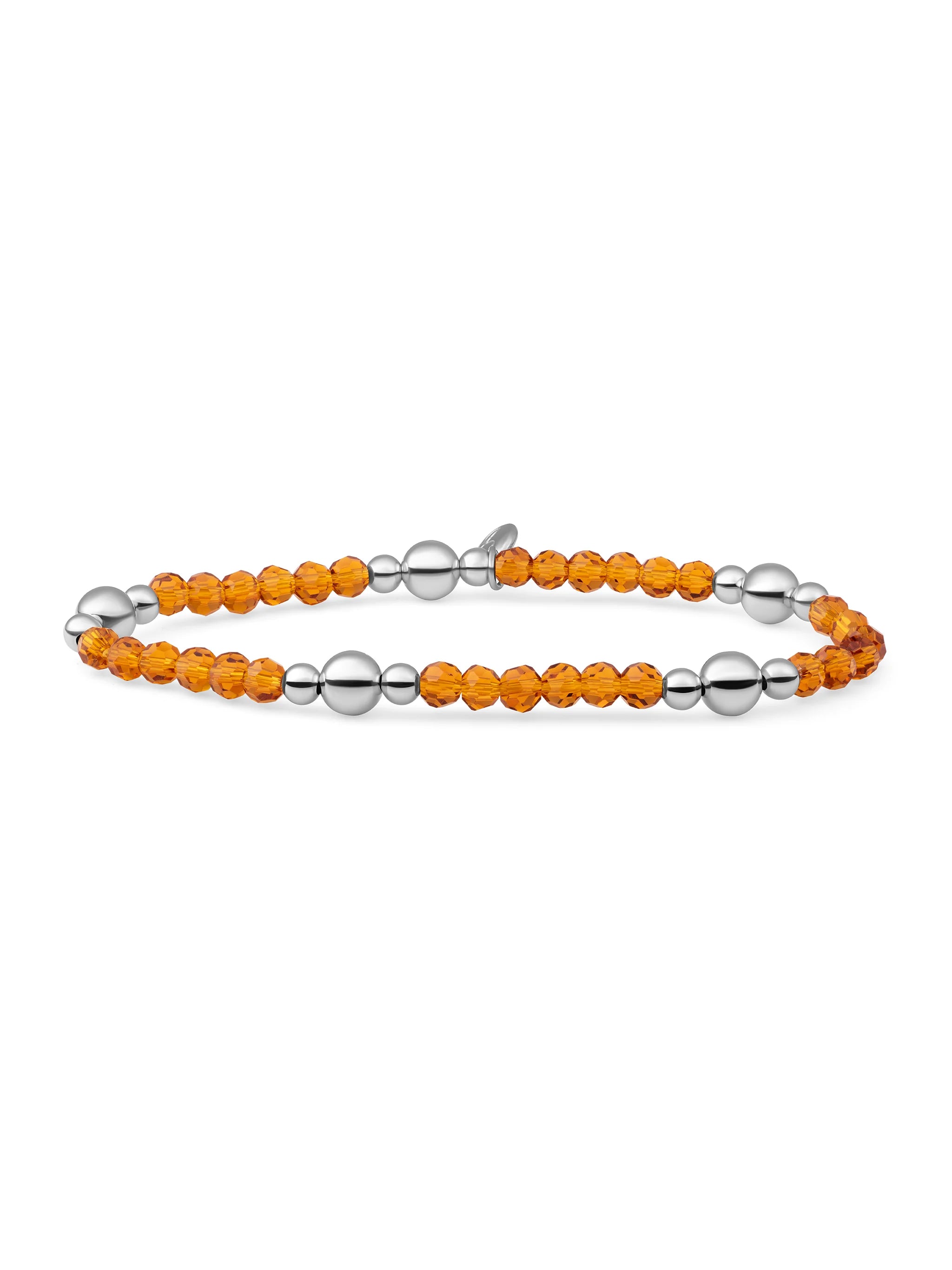 Sparkling Jewels Armband Citrien Kwarts BLK01S-G38 Zilverkleurig