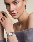 Rosefield horloge OWSMS-O74 The Octagon XS Mesh White Silver - PansiteNederland.nl