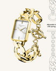 Rosefield horloge SWGSG-O55 The Octagon XS Chain Watch Studio Edition White Gold - PansiteNederland.nl