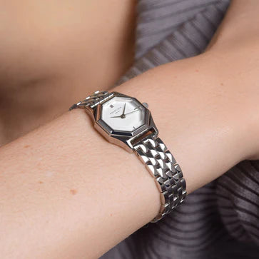 Rosefield horloge GWSSS-G04 Gemme White Steel Silver - PansiteNederland.nl