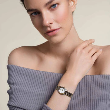 Rosefield horloge GWSSS-G03 Gemme White Steel Duotone Silver Gold - PansiteNederland.nl