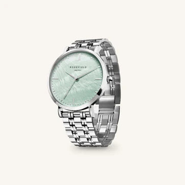 Rosefield horloge UGSSS-U38 The Upper East Side Green Pearl Silver - PansiteNederland.nl