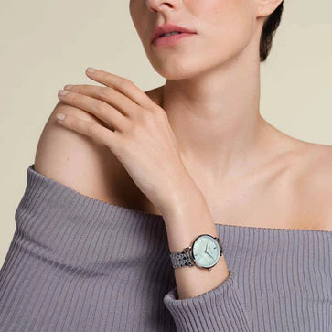 Rosefield horloge UGSSS-U38 The Upper East Side Green Pearl Silver - PansiteNederland.nl