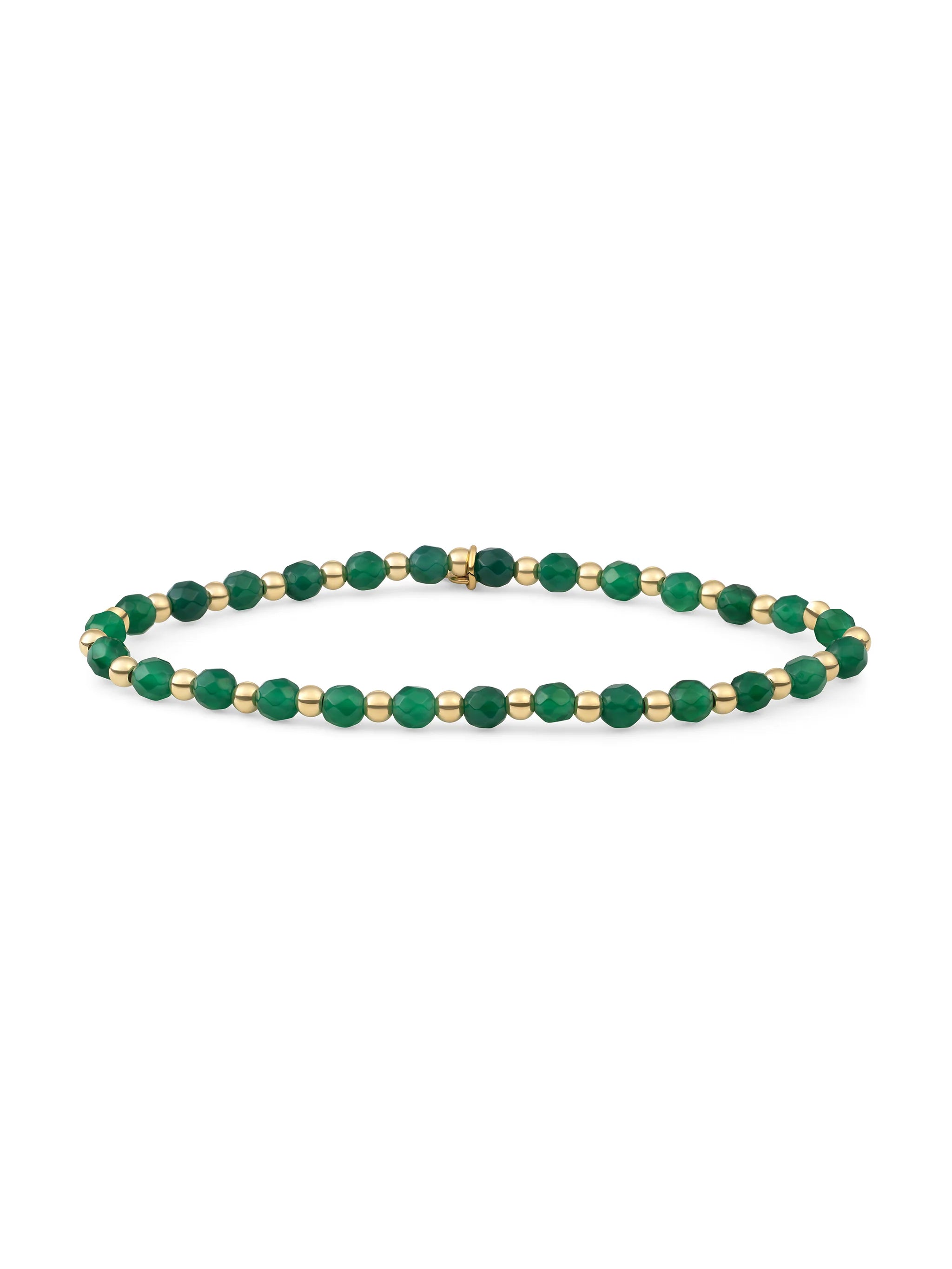 Sparkling Jewels Armband Amazoniet SBG-GEM53-3MM-MIX Zilverkleurig