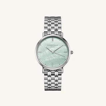 Rosefield horloge UGSSS-U38 The Upper East Side Green Pearl Silver - PansiteNederland.nl