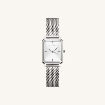 Rosefield horloge OWSMS-O74 The Octagon XS Mesh White Silver - PansiteNederland.nl