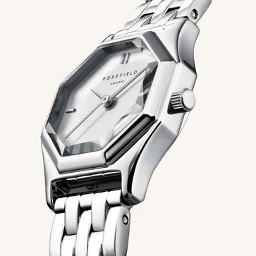 Rosefield horloge GWSSS-G04 Gemme White Steel Silver - PansiteNederland.nl