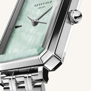 Rosefield horloge OGGSS-O72 Octagon XS Green MOP Steel Silver - PansiteNederland.nl