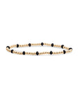 Sparkling Jewels Armband Onyx Reverse Roundel Gold SBG-GEM07-MIX-FCTRDL