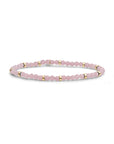 Sparkling Jewels Armband Pink Opalite Roundel Interstellar Gold SBG-GEM66-MIX-RDL