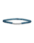 Sparkling Jewels Armband Ocean Topaz Quartz Reverse Universe Silver 4mm SB-S-4MM-RLI-G67