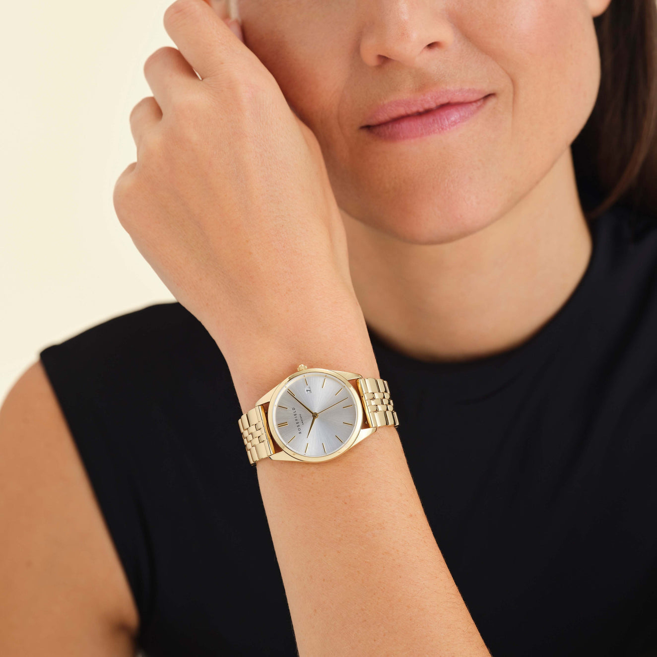 Rosefield horloge ACSG-A03 The Ace Silver Sunray Gold - PansiteNederland.nl
