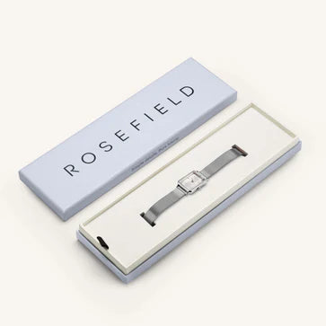 Rosefield horloge OWSMS-O74 The Octagon XS Mesh White Silver - PansiteNederland.nl