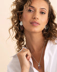Sparkling Jewels Oorbellen Dune Push Back Silver EAS39