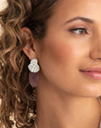 Sparkling Jewels Oorbellen Dune Push Back Silver EAS39
