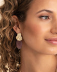 Sparkling Jewels Oorbellen Dune Push Back Gold EAG39