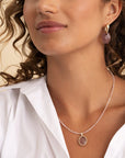 Sparkling Jewels Hanger Pink Opalite Twist Amulet Gold SPG21-G66