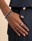 Sparkling Jewels Ring Facet Roundel Sodalite Silver SRI-S-RDL-G20