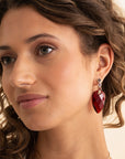 Sparkling Jewels Oorbellen Tube Push Back Gold Multi CZ EAG36-MULTI02