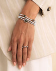 Sparkling Jewels Ring Facet Roundel Labradorite Silver SRI-S-RDL-G18