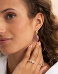 Sparkling Jewels  Oorstenen | Medium Oval - Pink Opalite EAGEM66-MO