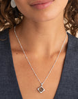 Sparkling Jewels Hanger Smokey Quartz Cushion Cut Amulet Silver SP32-G23