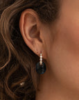 Sparkling Jewels  Oorstenen | Medium Oval - Ocean Topaz Quartz EAGEM67-MO