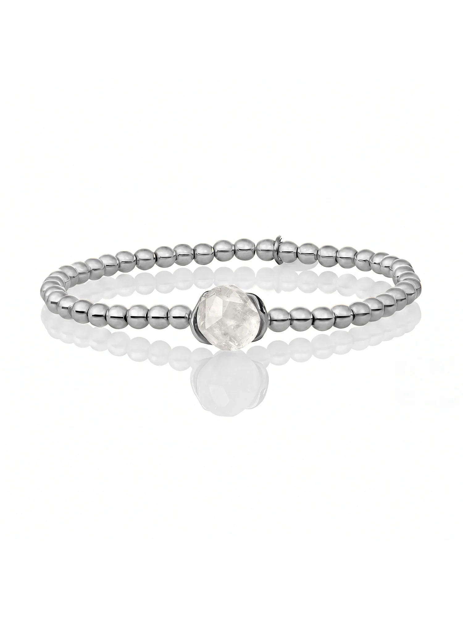Sparkling Jewels Armband Zirkonia SB-S-4MM-FLOWER-02 Zilverkleurig