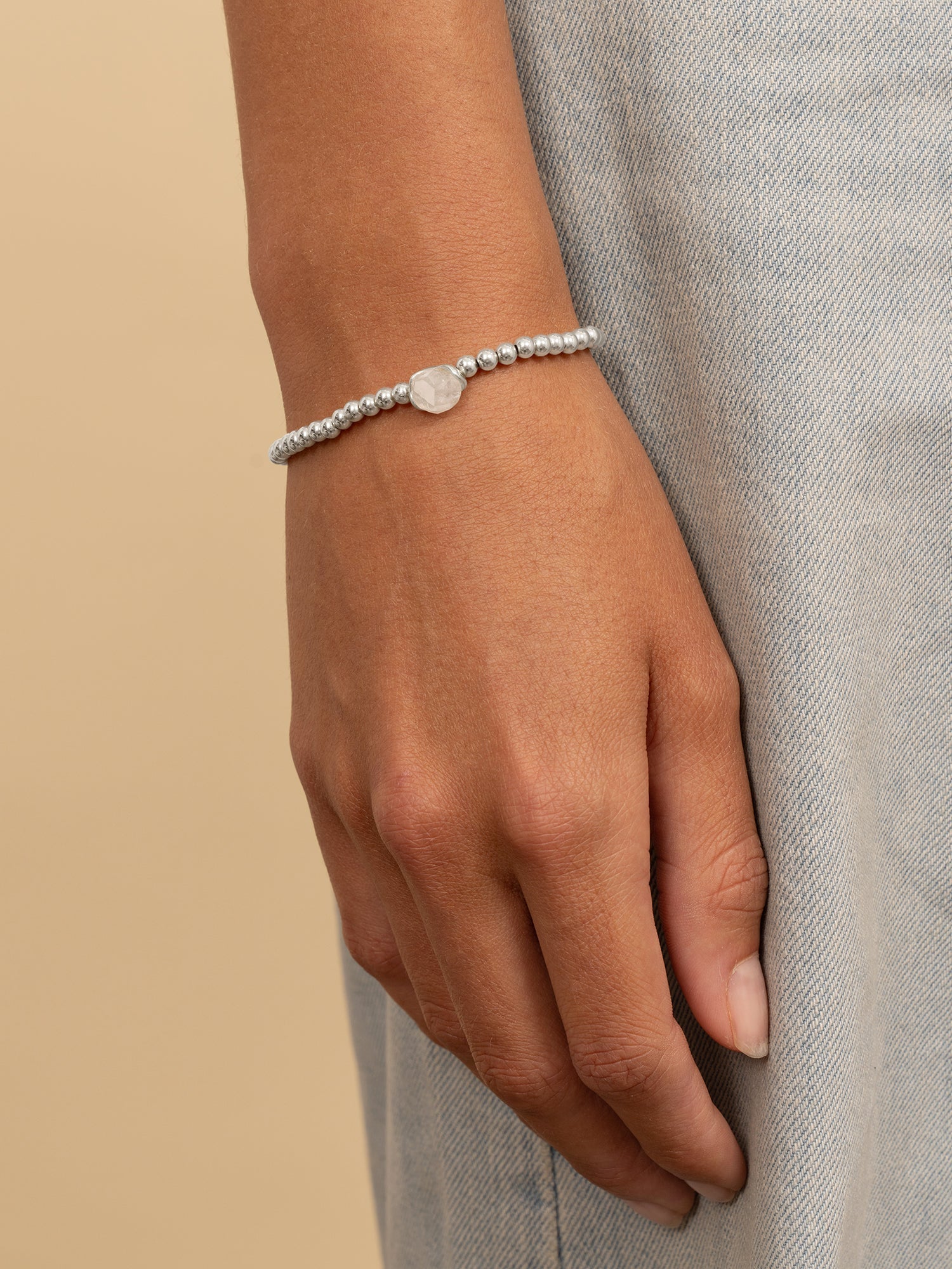 Sparkling Jewels Armband Zirkonia SB-S-4MM-FLOWER-02 Zilverkleurig