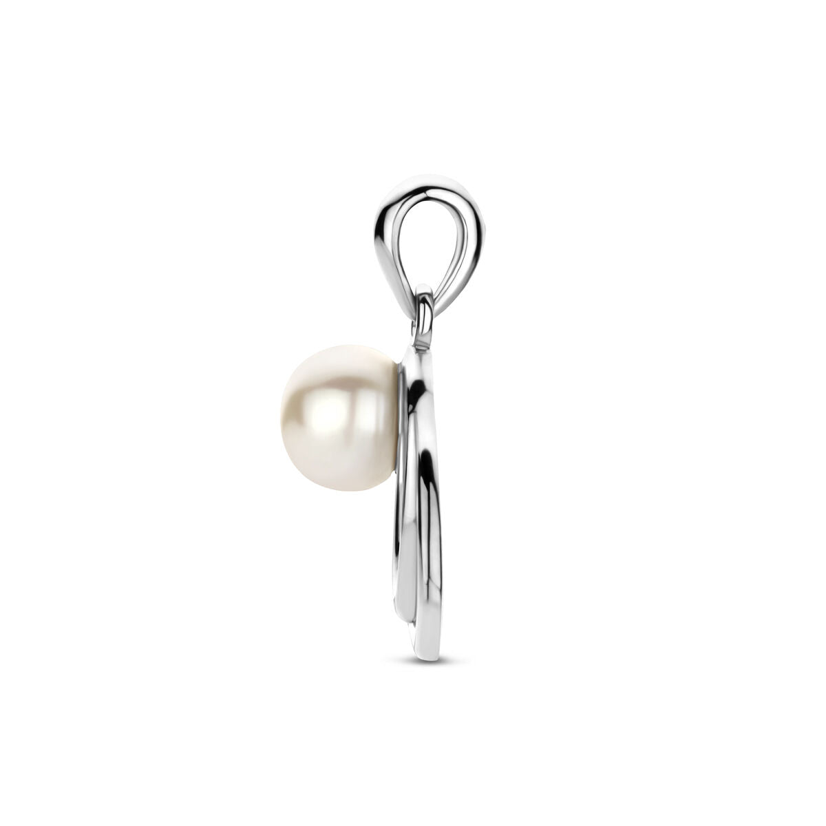 Zilveren gerhodineerde hanger parel 15,5 mm - 1341914 - PansiteNederland.nl