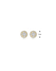 9K Geelgouden 9k oorknoppen zirkonia 7 mm - 8000266