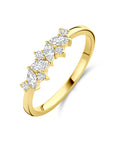 14K Geelgouden ring zirkonia 4034284