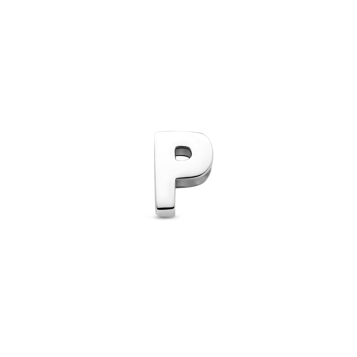 Hanger letter P 6 mm zilver #Letter_P
