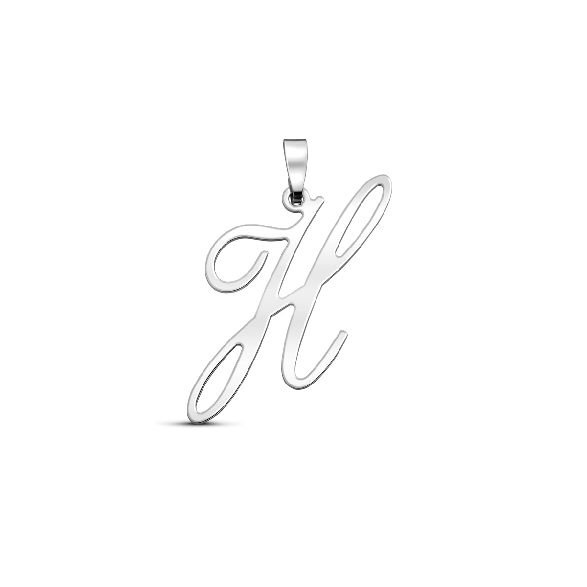 Hanger sierletter H 30 mm zilver #Letter_H
