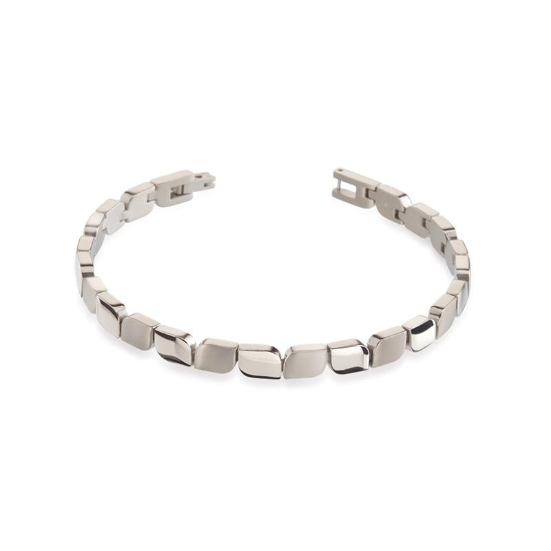 Boccia Titanium Armband 03007-01 Zilverkleurig 200 mm