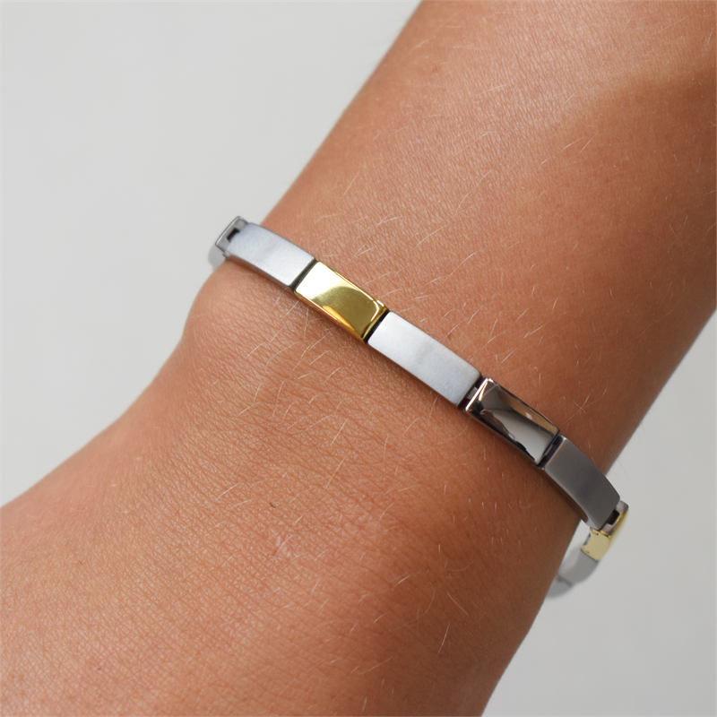 Boccia Titanium Armband 03036-02 Zilverkleurig 200 mm