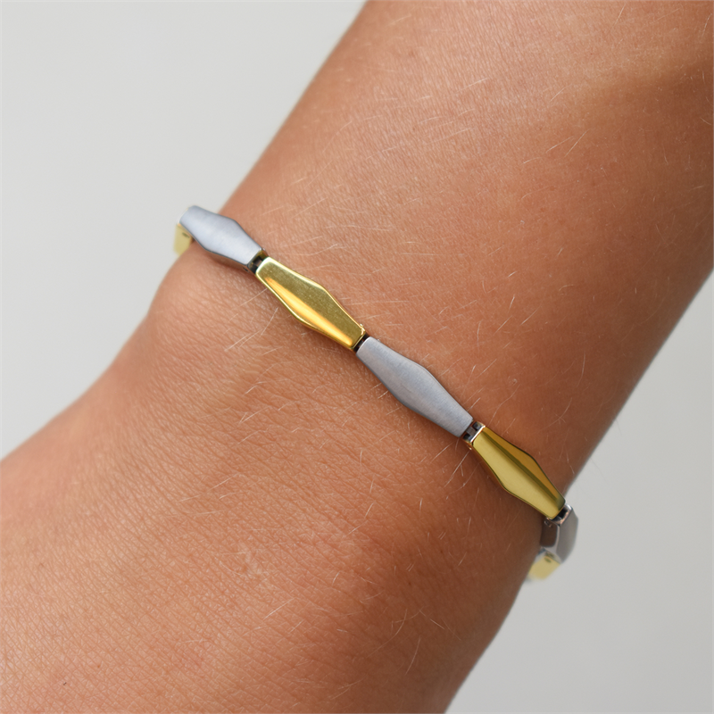 Boccia Titanium Armband 03039-02 Goudkleurig 200 mm