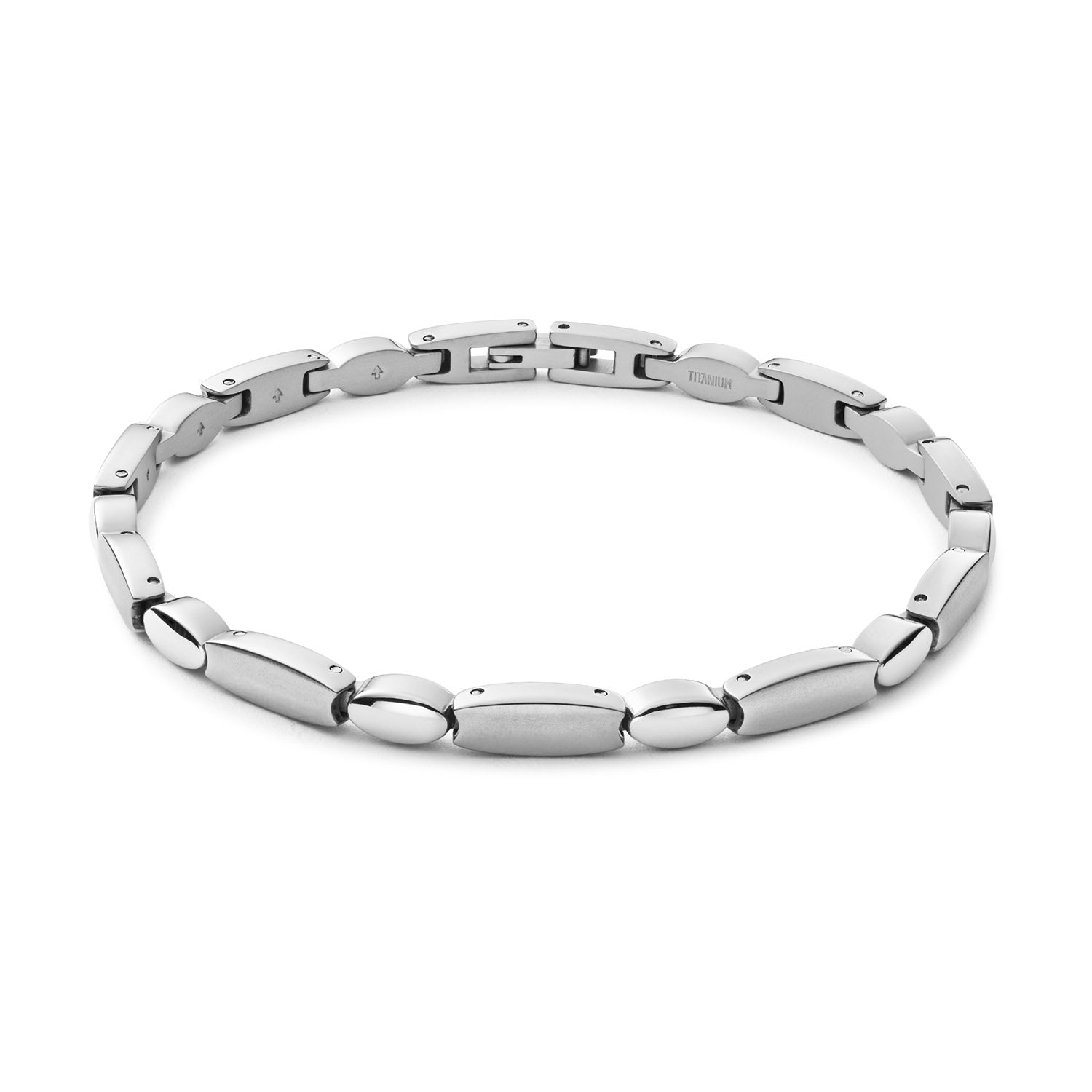 Boccia Titanium Armband 03068-01 Zilverkleurig 210 mm