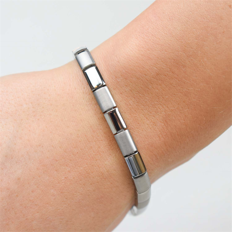 Boccia Titanium Armband 0313-01 Zilverkleurig 200 mm