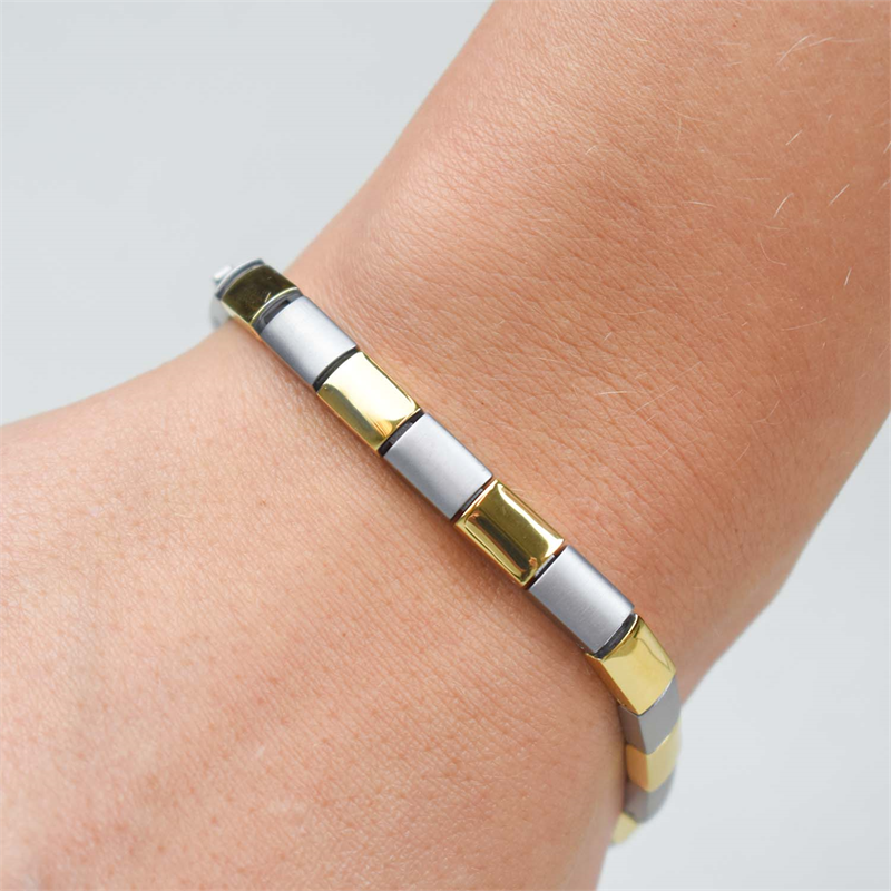 Boccia Titanium Armband 0313-02 Goudkleurig 200 mm