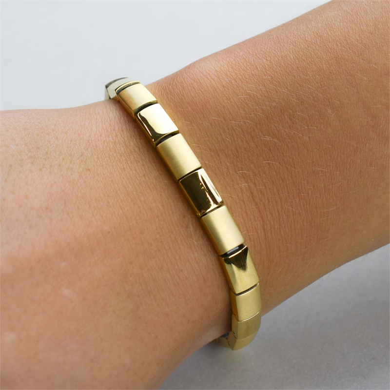 Boccia Titanium Armband 0313-10 Goudkleurig 200 mm