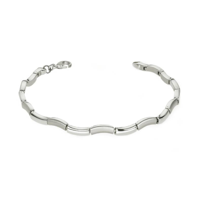 Boccia Titanium Armband 03033-01 Zilverkleurig 210 mm