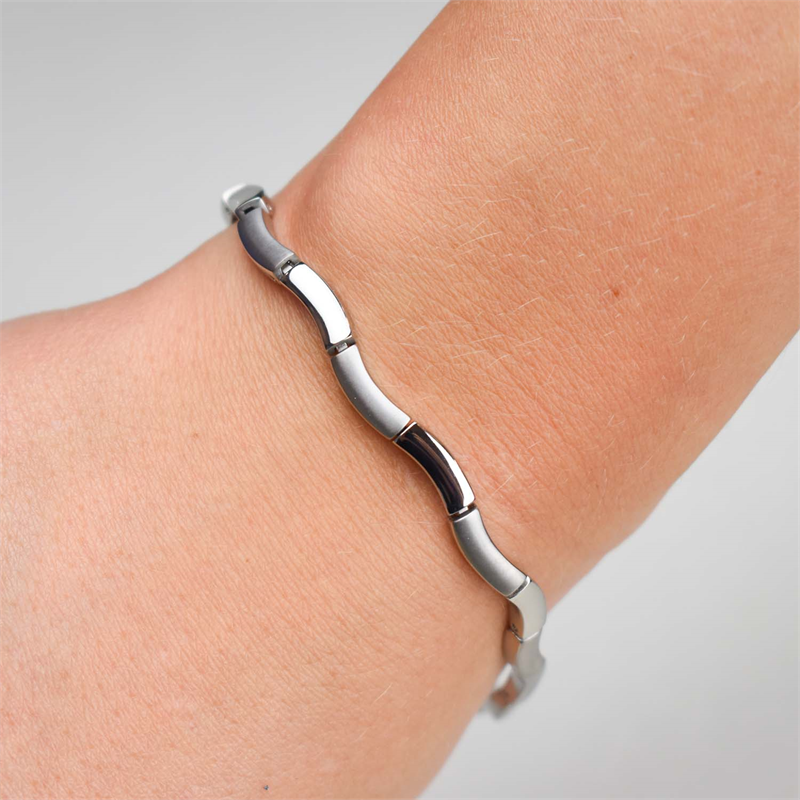 Boccia Titanium Armband 03033-01 Zilverkleurig 210 mm