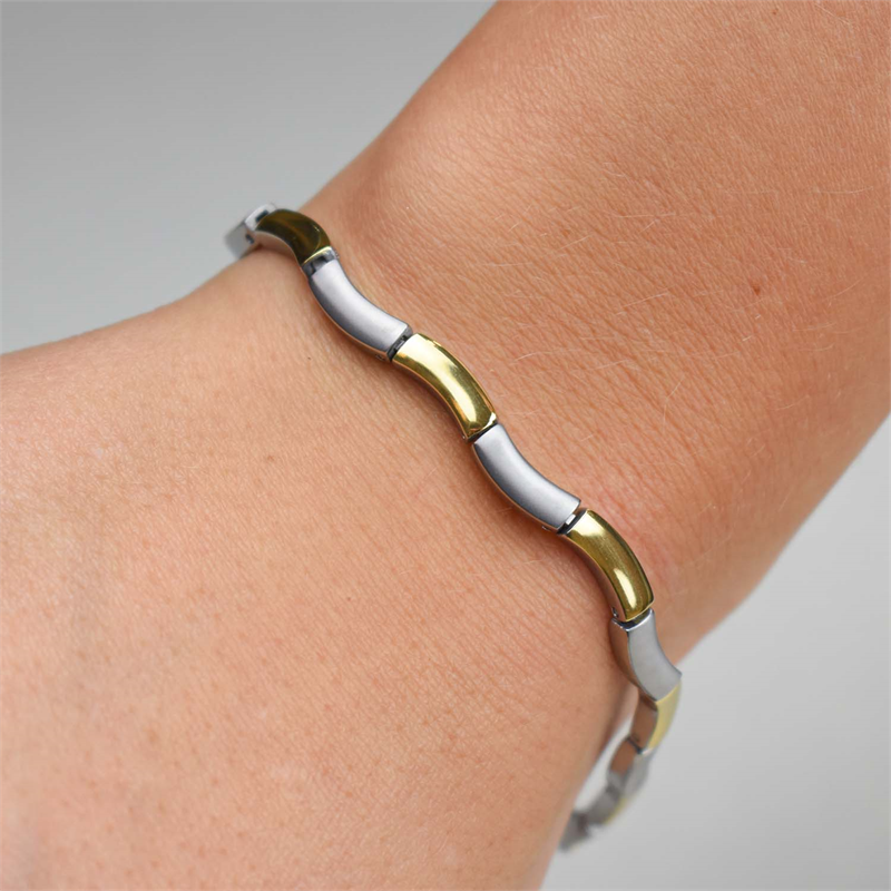 Boccia Titanium Armband 0370-02 Goudkleurig 210 mm