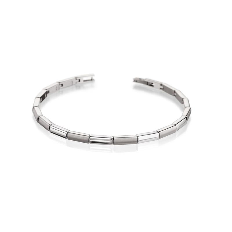 Boccia Titanium Armband 0387-01 Zilverkleurig 200 mm
